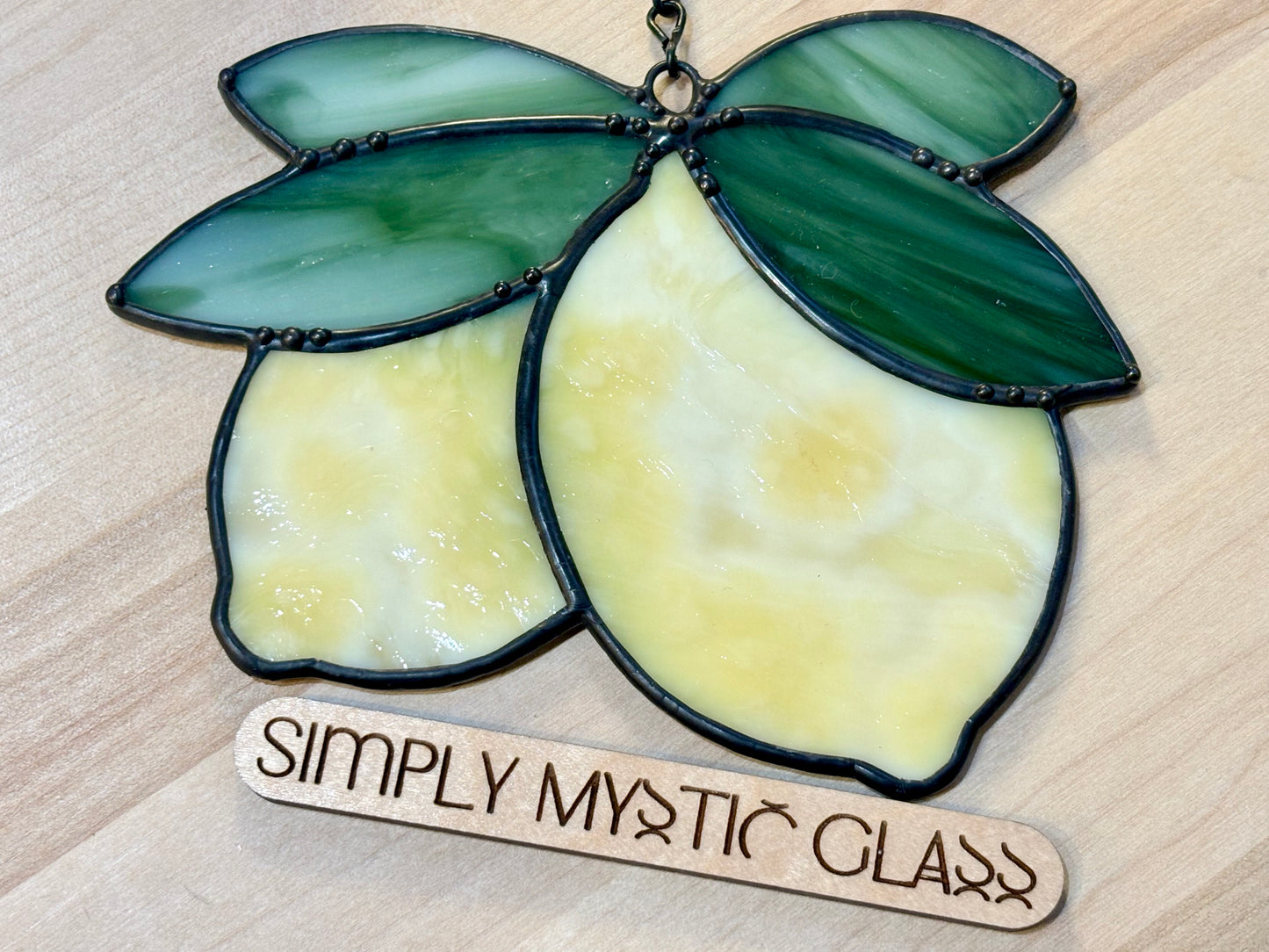 Double lemon stained glass