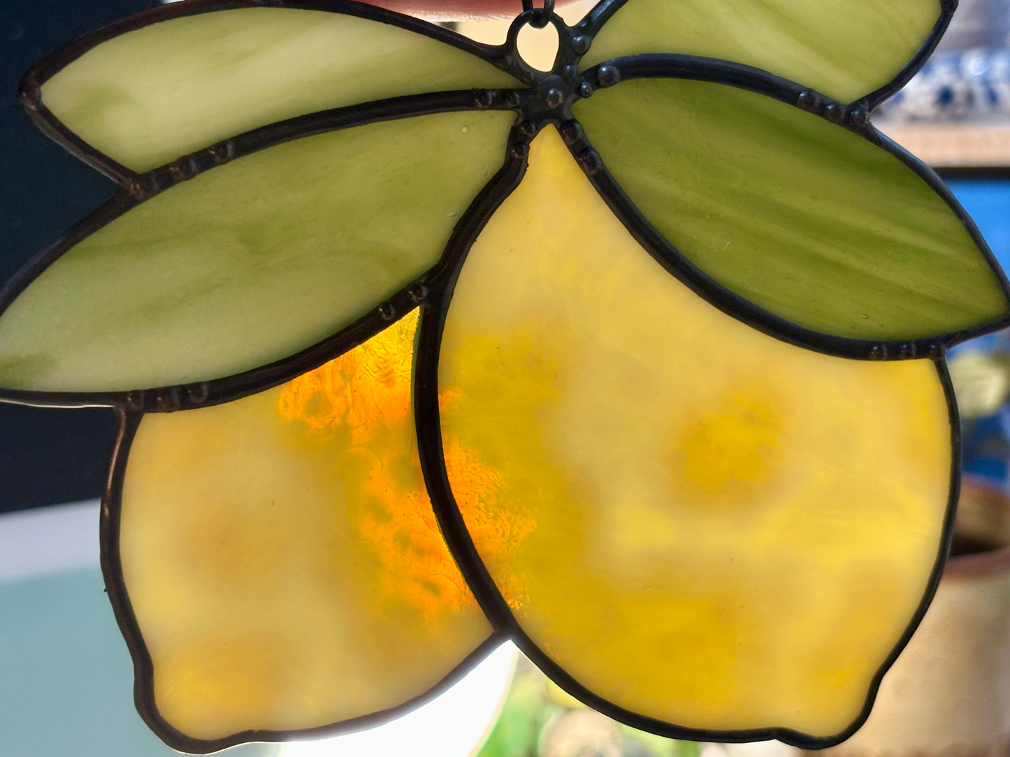 Double lemon stained glass