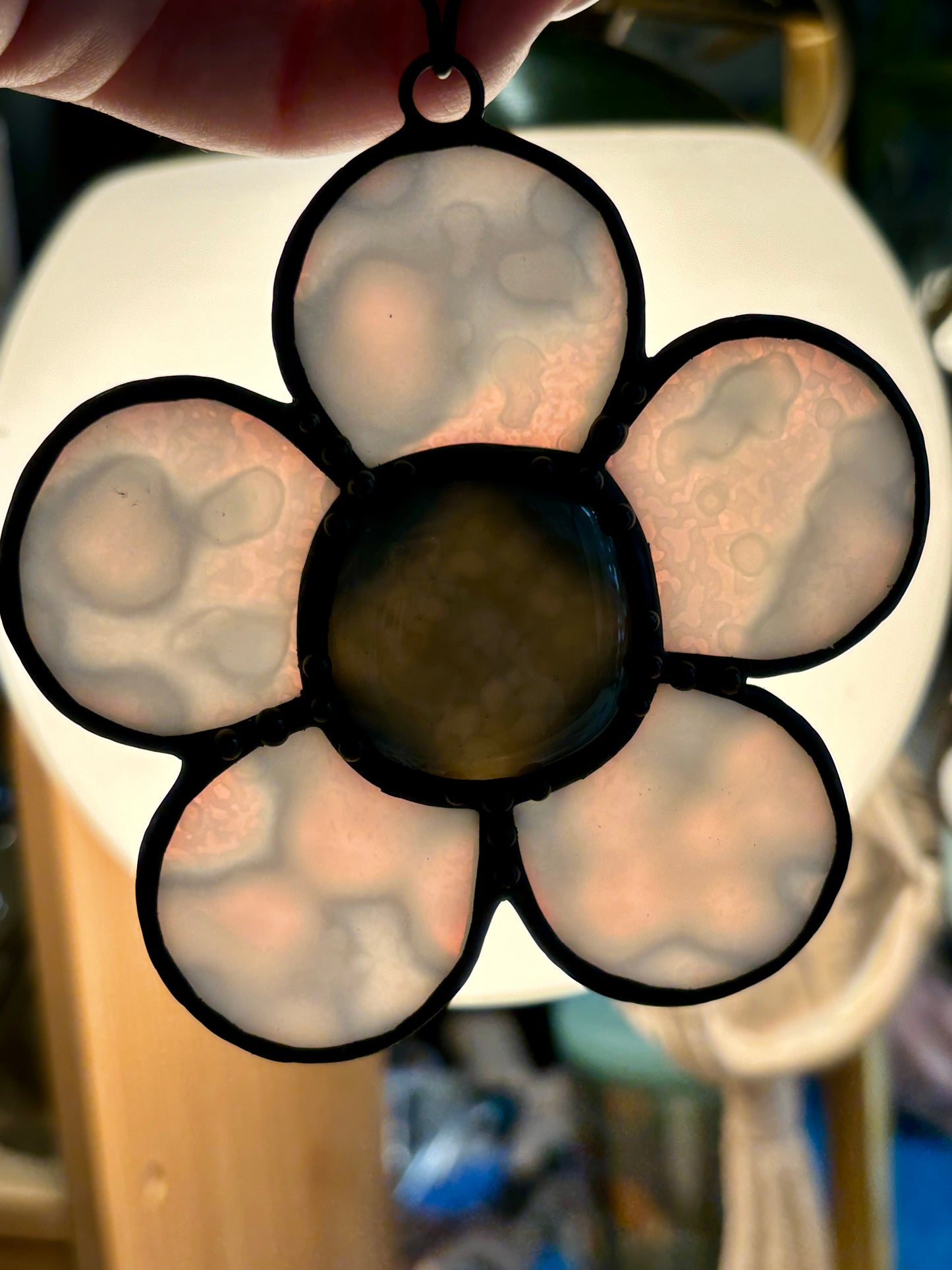 Stained glass flower